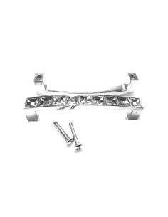 Maniglia con Strass cm 10,7 x 2,3 x 1,3 Crystal/Silver - 1PZ